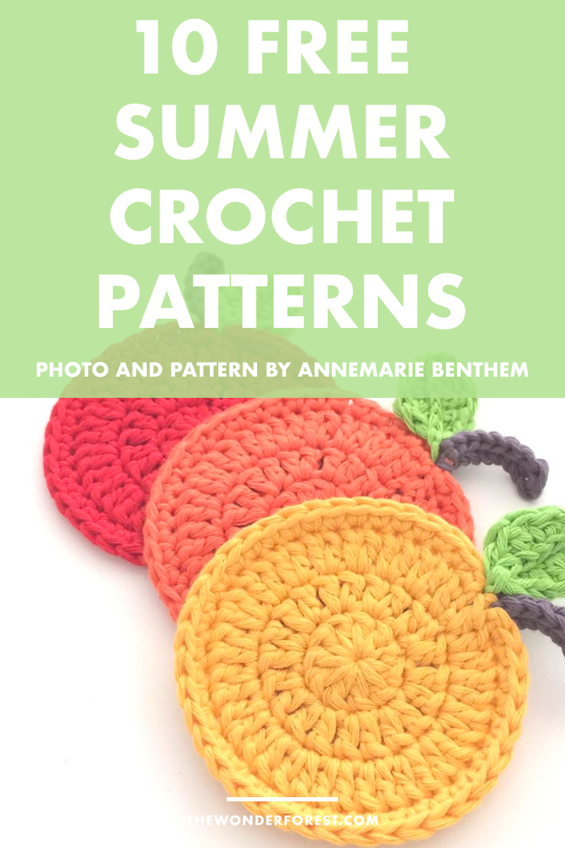 10 Free Summer Crochet Patterns - Wonder Forest